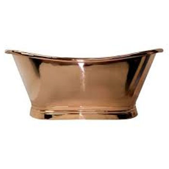 Copper and Nickel Roll Top Baths