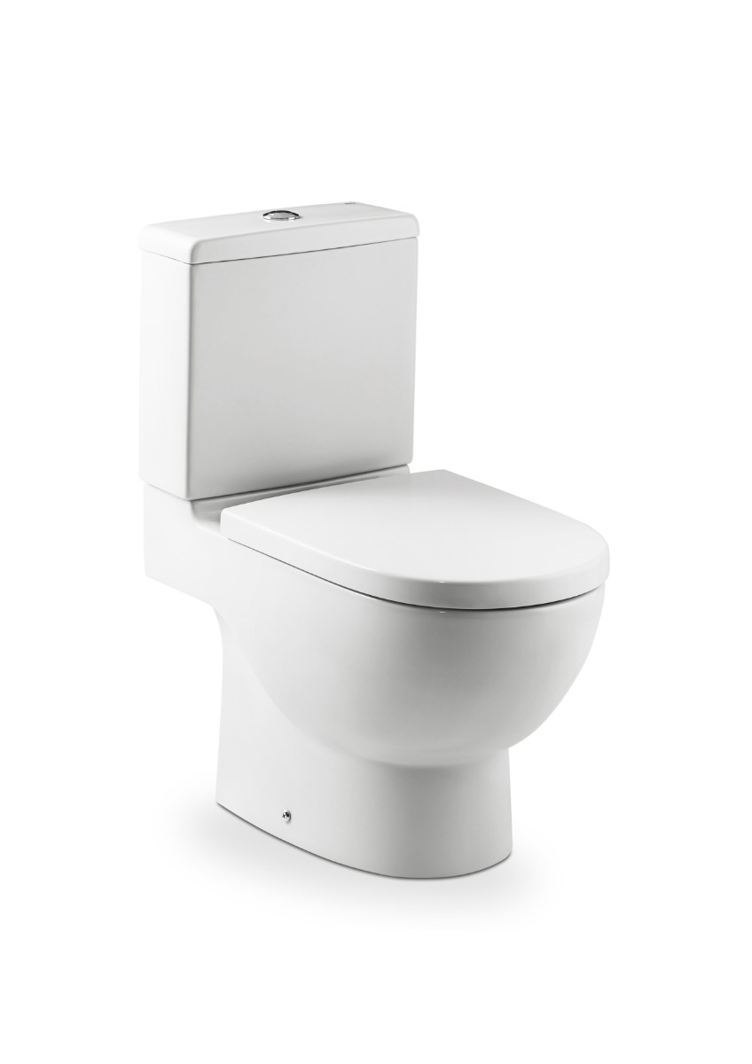 Vitreous china close-coupled WC with dual outlet A342247000
