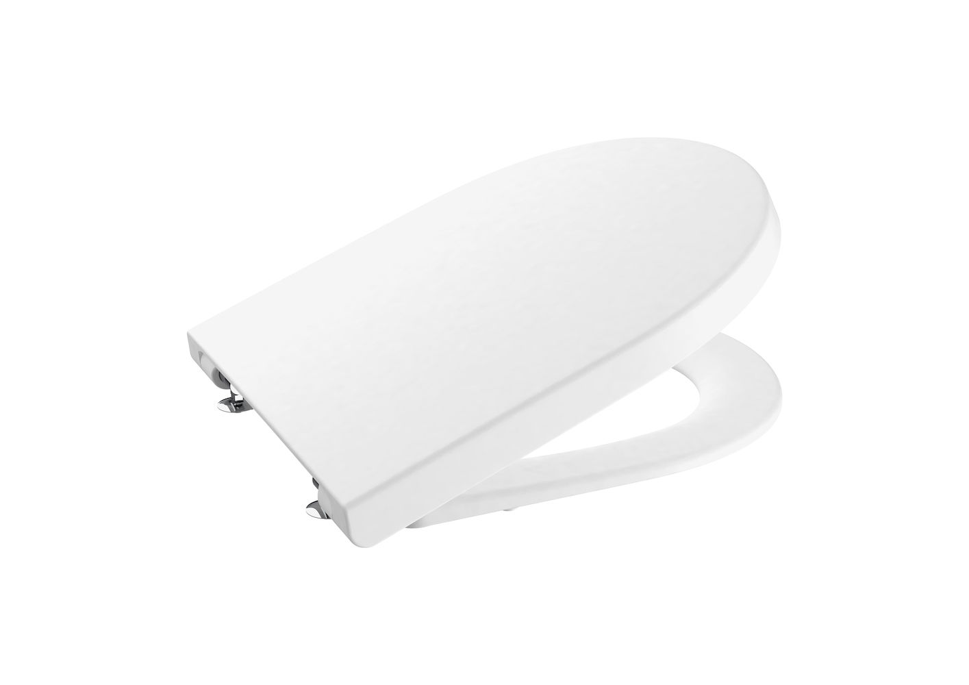 ROUND - Soft-closing seat and cover for toilet- WHITE