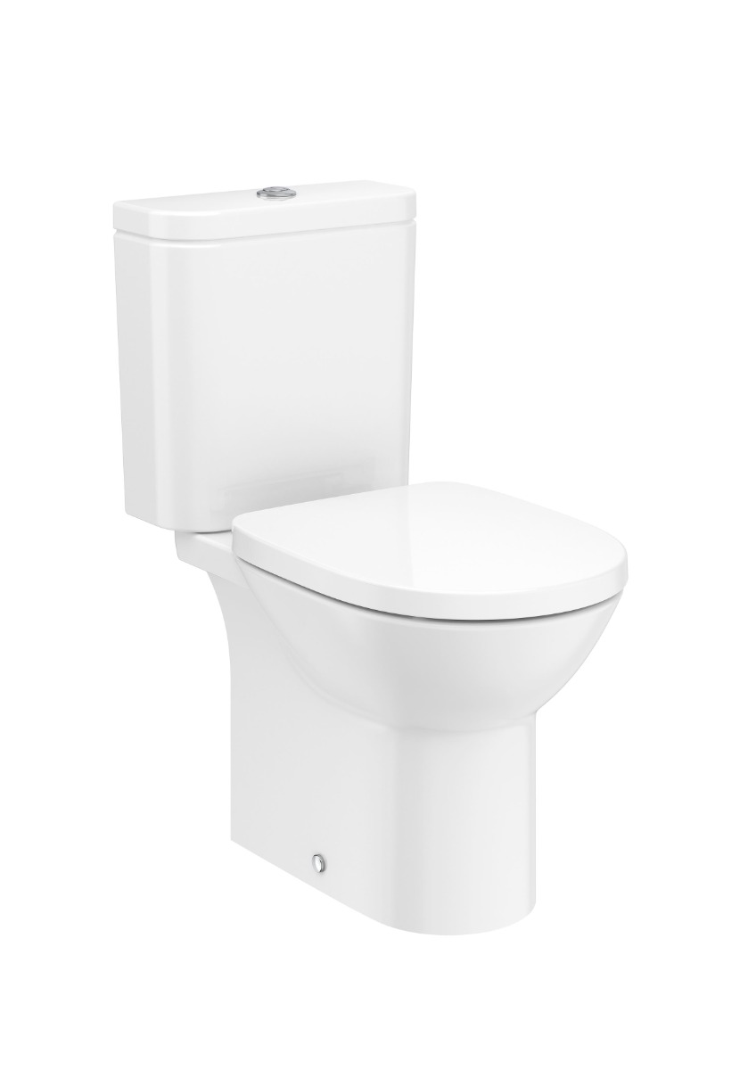Close-coupled Rimless toilet with dual outlet A34299P000