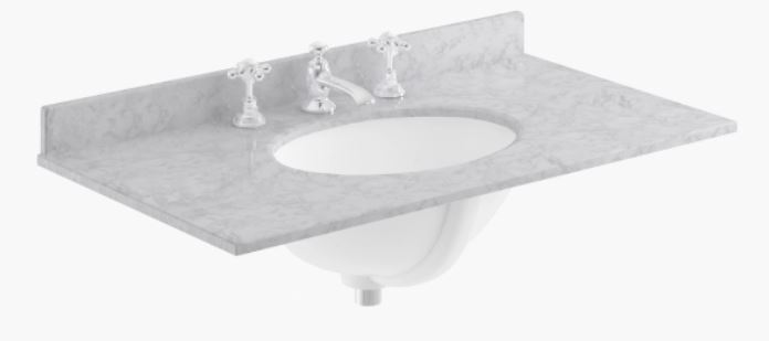 BAYC232 800MM MARBLE SINGLE BOWL 3 TAP HOLE
