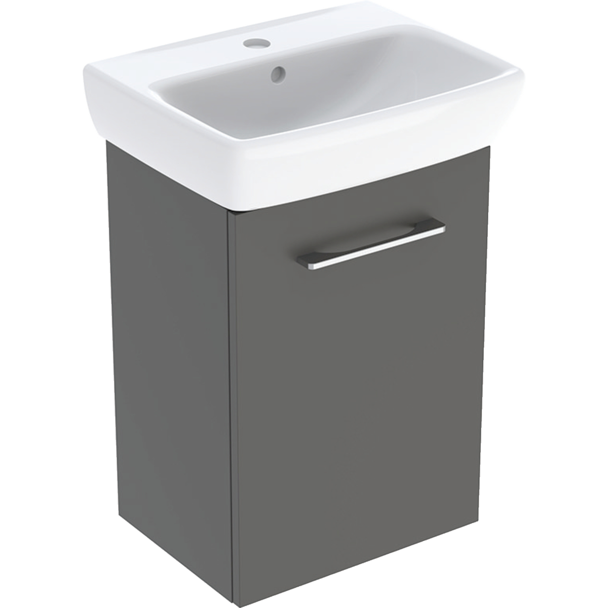 Selnova Square Basins With Cabinet, One Door 450mm - Lava