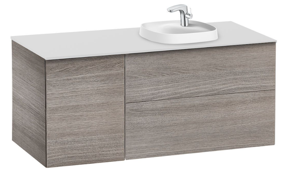 Roca - Base unit for in countertop basin on the right CITY OAK 1200 x 505 x 525 mm