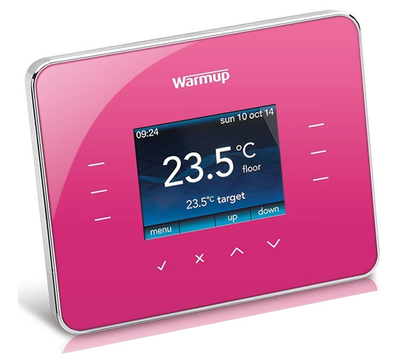 3iE Programmable Thermostat - Deep Pink