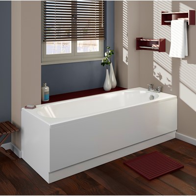 CASCADE SINGLE ENDED BATH WITH NO TAPHOLE 1600X700MM
