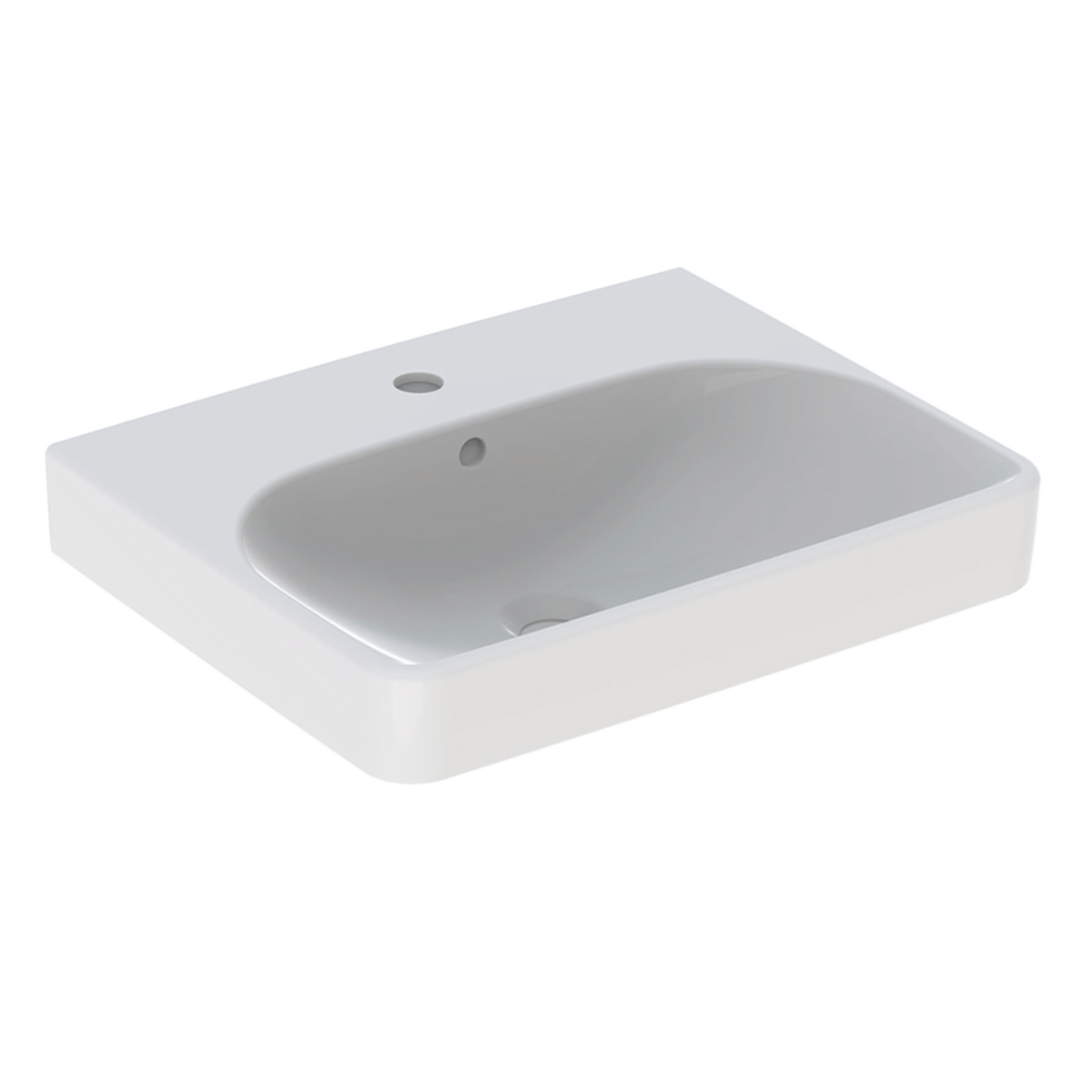 Smyle Square 550mm 1 tap hole washbasin