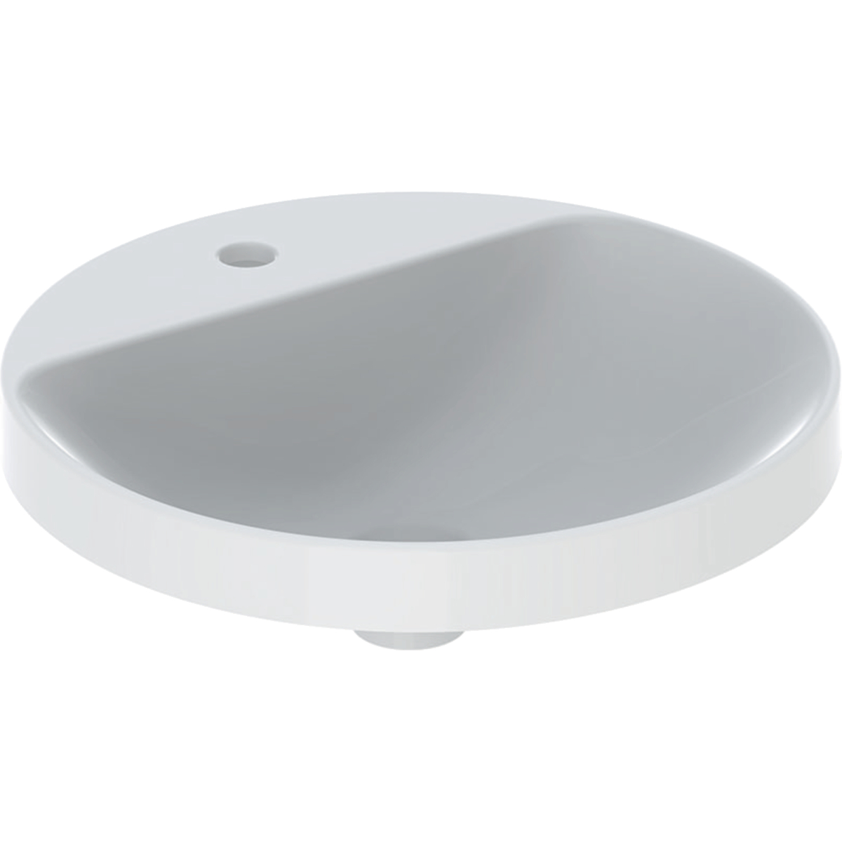 VariForm round 48cm countertop 1th basin without overflow