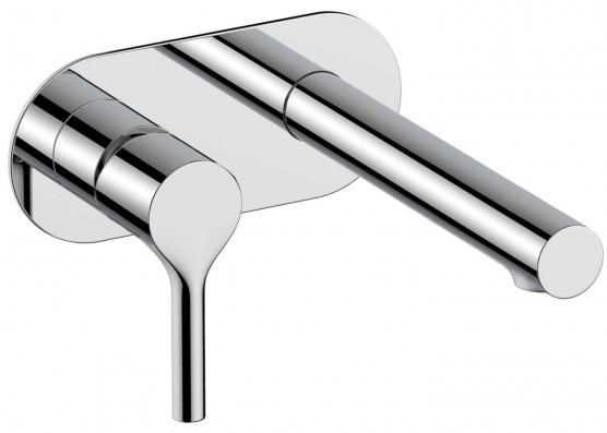 RAK-Sorrento Wall Mounted Basin Mixer with Back Plate in Chrome