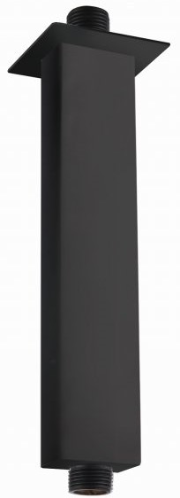Square Ceiling Arm 120mm in Black