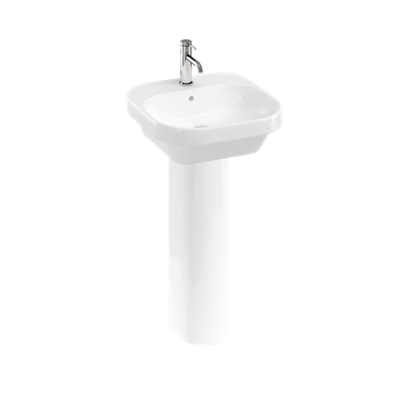 Curve2 450 basin with full pedestal
