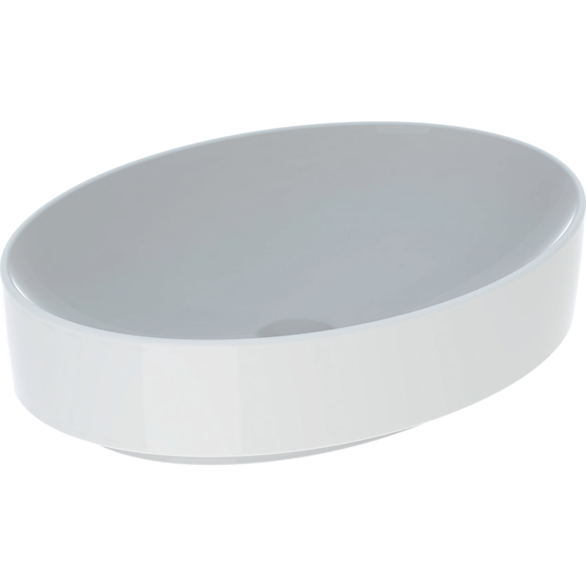 VariForm oval 55x40cm lay-on nth basin without overflow