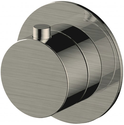 RAK-Petit Round Concealed Diverter, Dual Outlet in Brushed Nickel