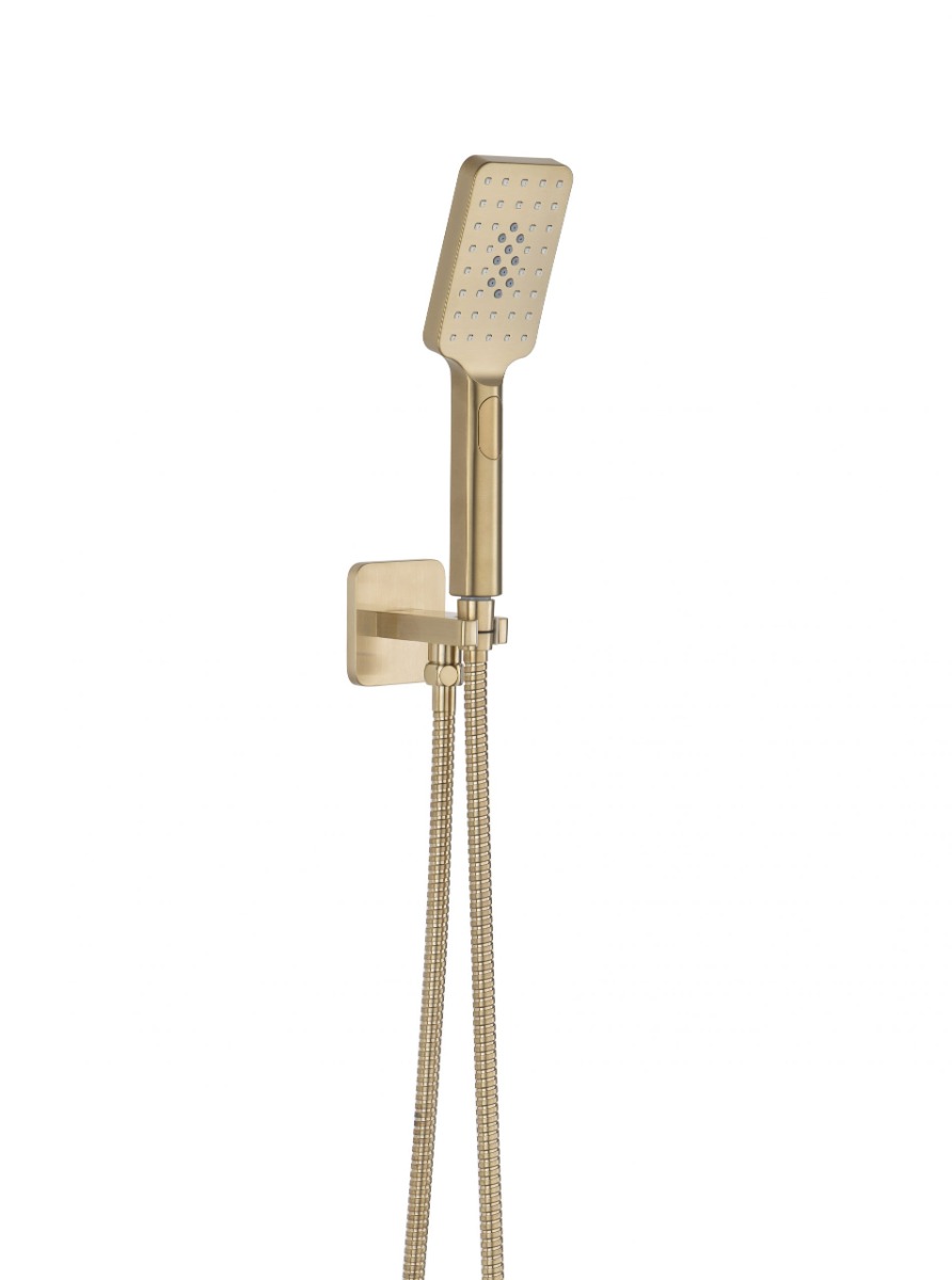 HIX Square Water Outlet with Holder, Hose and Hand Shower 1