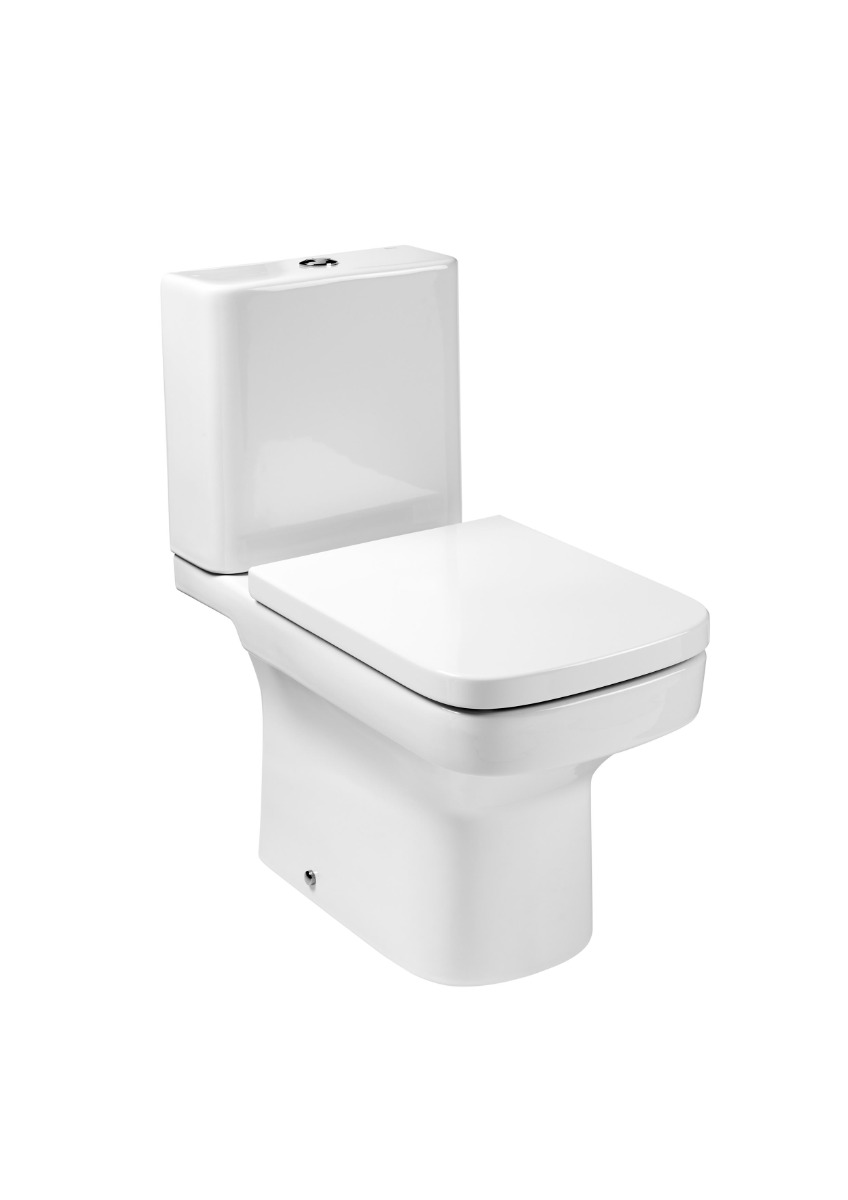 Vitreous china close-coupled WC with horizontal outlet A342787000