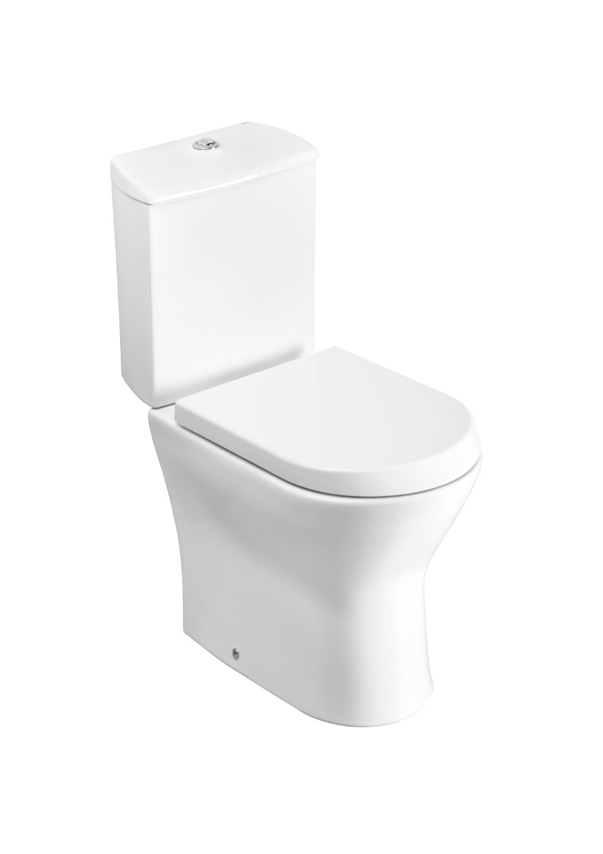 A342640000 Vitreous china close-coupled WC with dual outlet