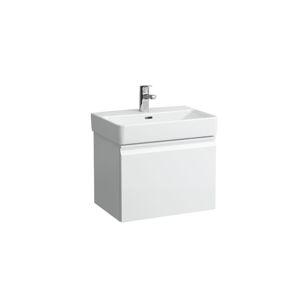 Vanity unit, 1 drawer and interior drawer, incl. drawer organiser, matches washbasin 818958 - WHITE