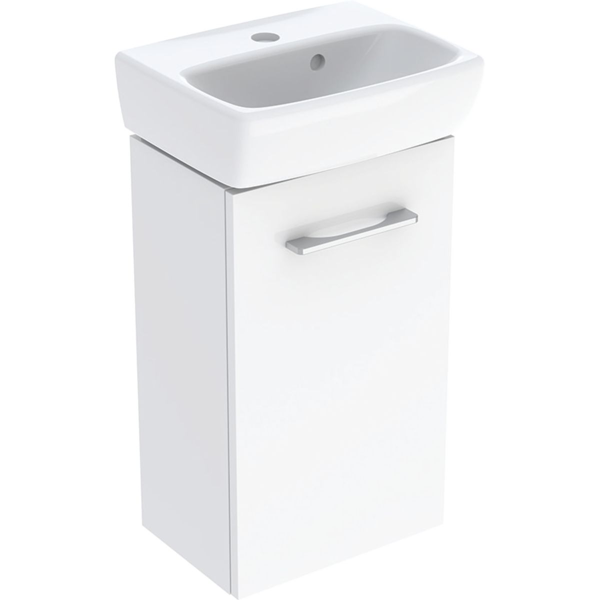 Selnova Square basins with cabinet, one door 360mm - White