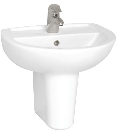 Layton Standard Washbasin 55 cm, White