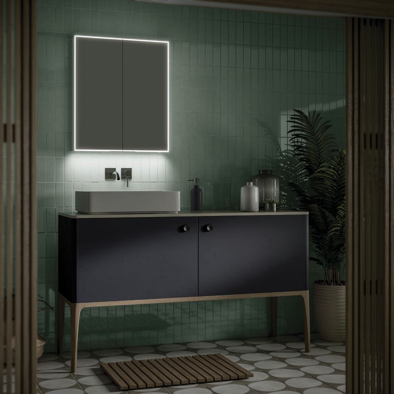 Exos Bathroom Cabinet 60-60cm x 70cm x 12.2cm