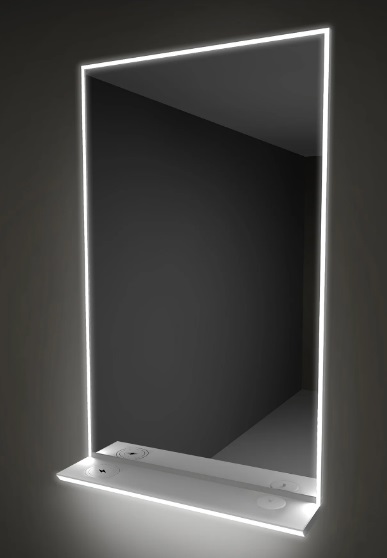 Platform Illuminated Mirror 81.6 x 50cm