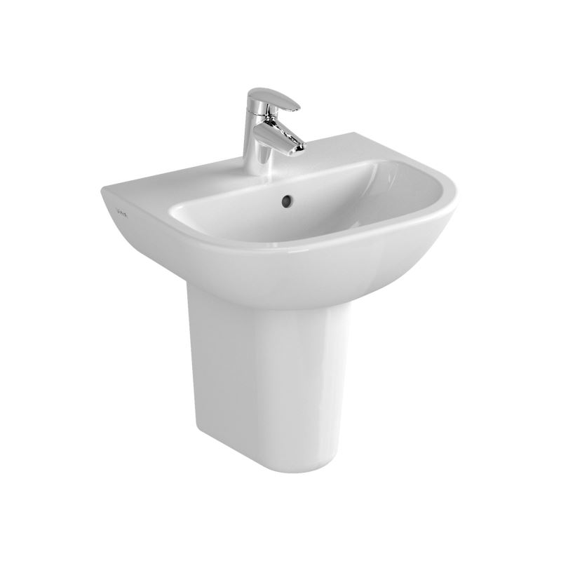 S20 Standard Washbasin With Tap Hole, 45 cm, White