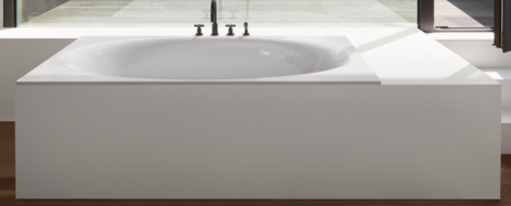 Bette Eve rectangular bath, built-in matt white