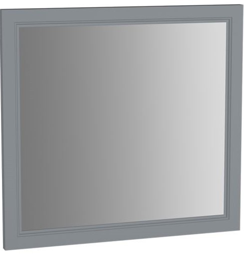 Valarte Flat Mirror 80 cm, Mate Grey