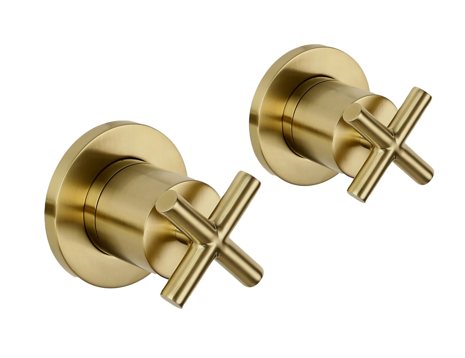 JTP - Solex concealed stop valves Brushed Brass