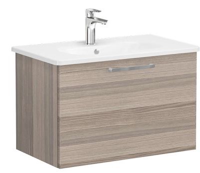 Root Flat Washbasin Unit 80cm, Cordoba with drawer