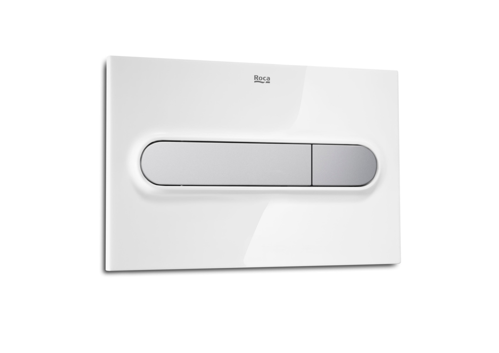 PL1 DUAL - Dual flush operating plate for concealed cistern white grey