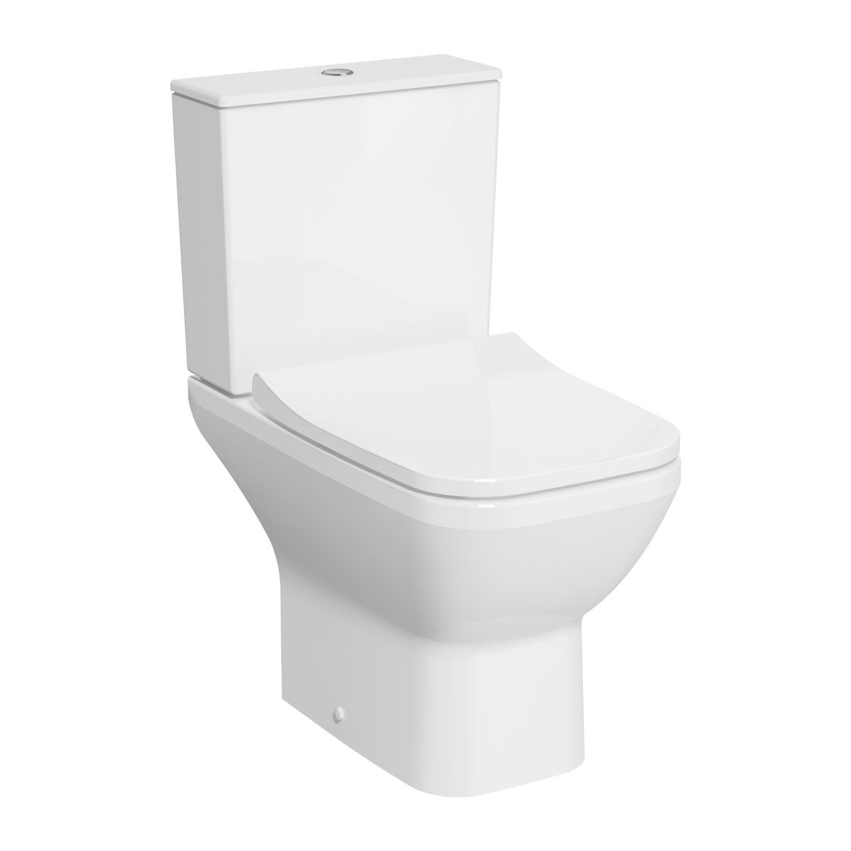 Integra Square Close Coupled WC Open back, Rim-ex, 62 cm, White