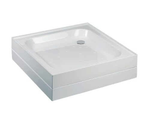 Just Trays MERLIN Square Shower Tray 700x700mm 4 Upstands-White