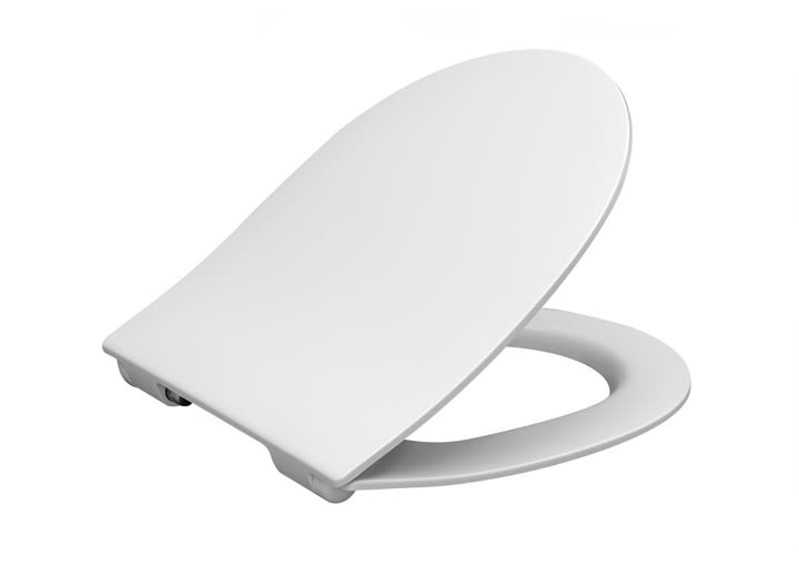 Slim toilet seat and cover