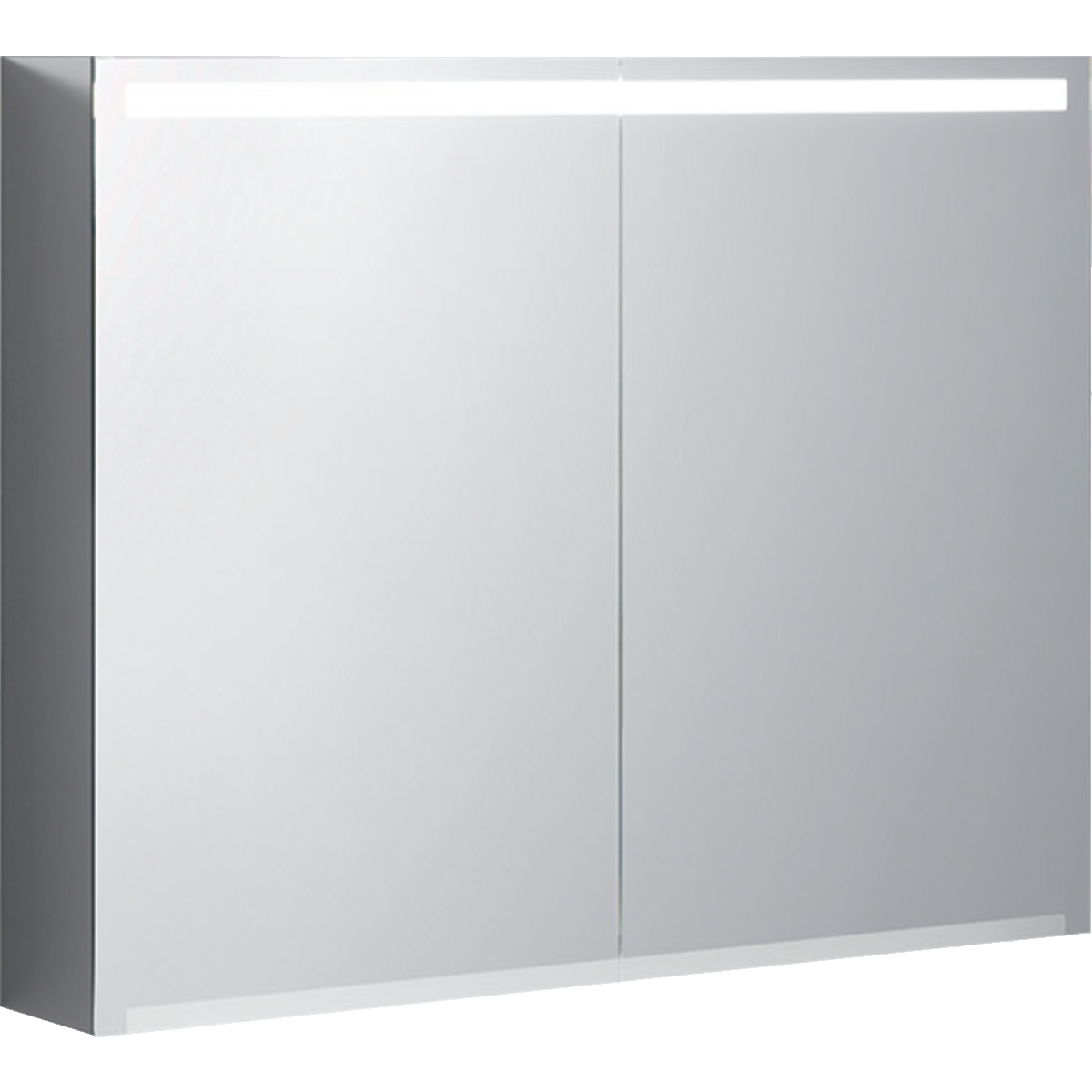 Option mirror cabinet with lighting and two doors - 900mm