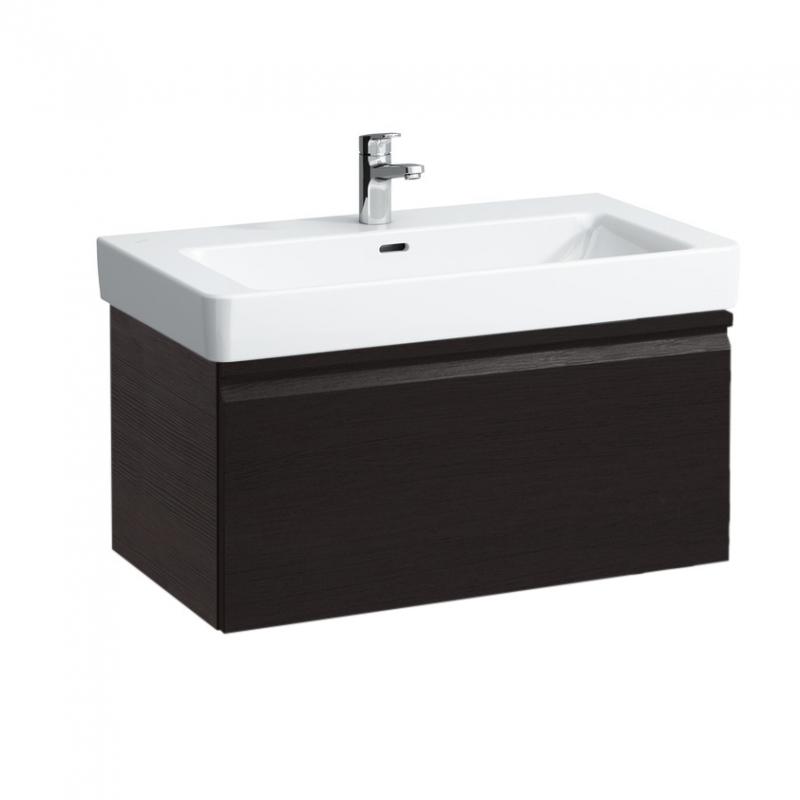 Vanity unit 810 x 450 x 390 mm, 1 drawer and interior drawer, incl. drawer organiser, matches washbasin 813965- WENGE