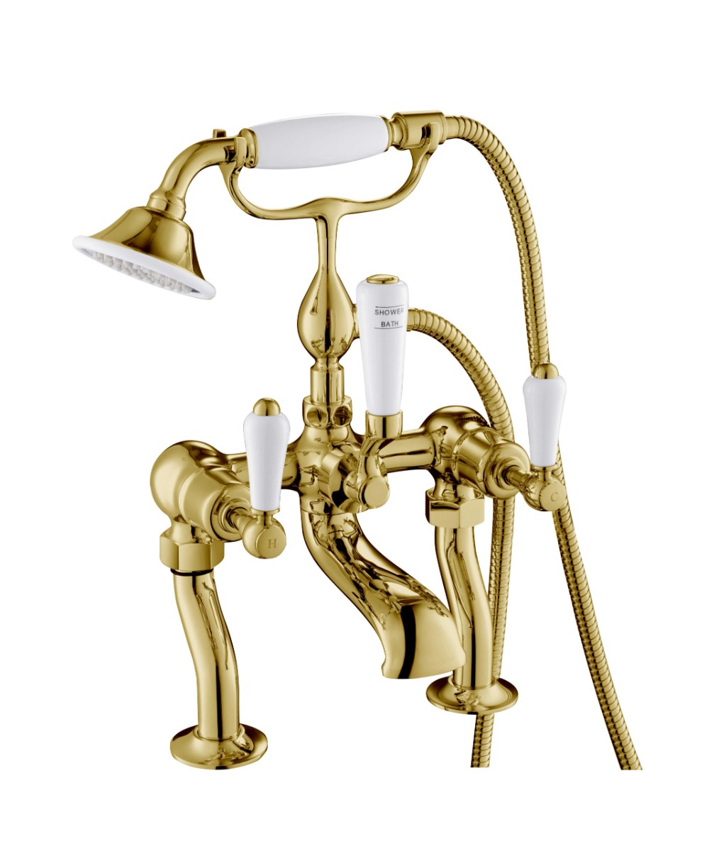 Deck Mounted Bath Shower Mixer with Kit 85275G A