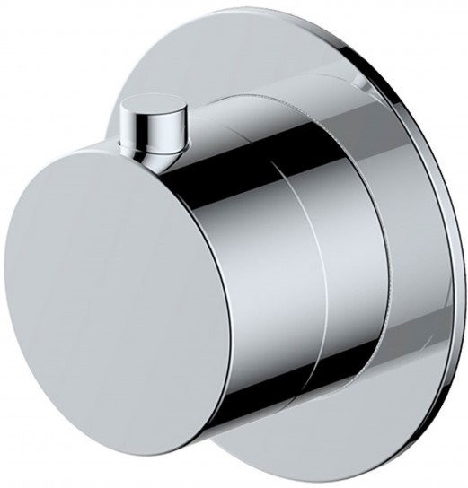 RAK-Petit Round Concealed Diverter, Dual Outlet in Chrome