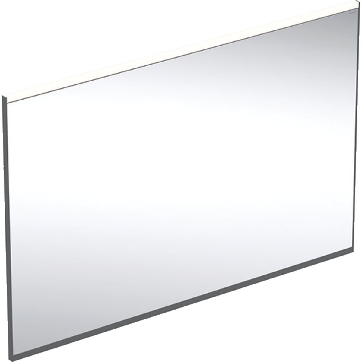 Option Plus Square illuminated mirror with lighting Black matt - 1050mm