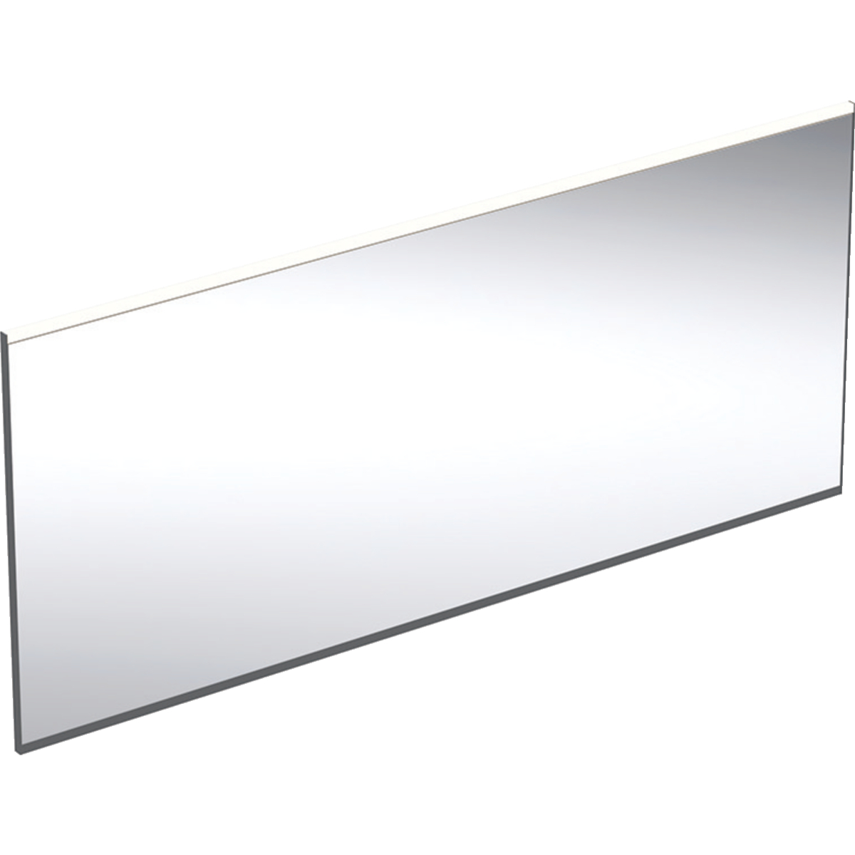 Option Plus Square illuminated mirror with lighting Black matt - 1600mm