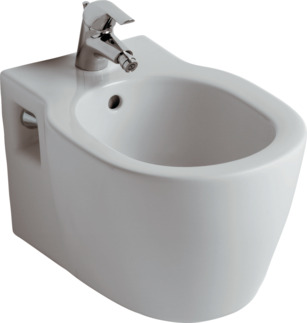 Ideal Standard CONCEPT Wall Hung Bidet 1 Tap Hole-White