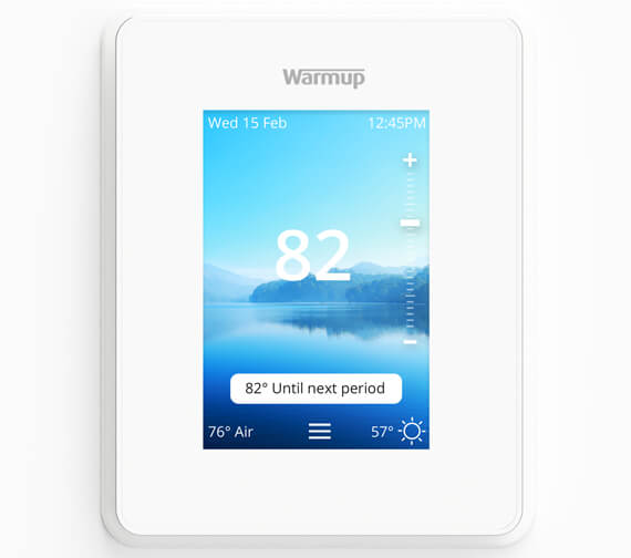 6iE Smart WiFi Thermostat - Bright Porcelain