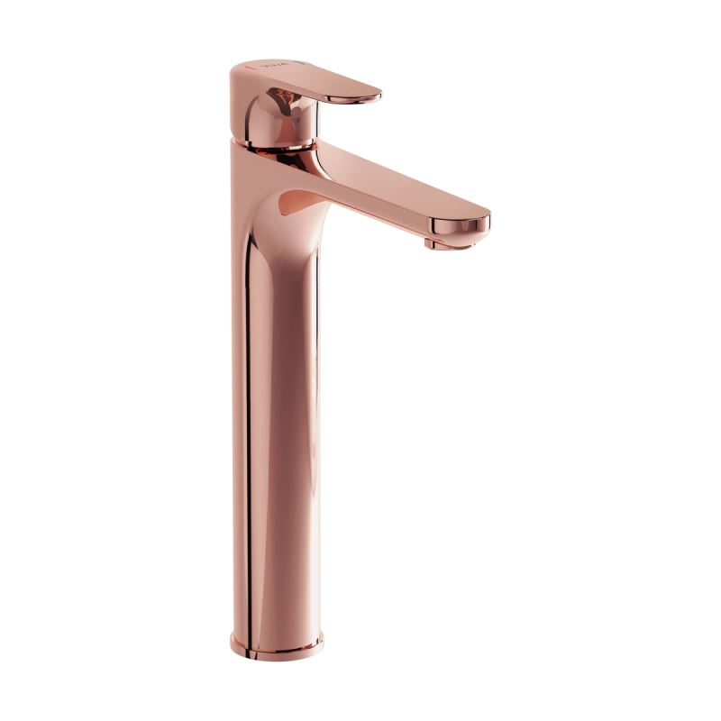 Root Round Basin Mixer (for bowls) Copper, Tall basin mixer for bowls, round