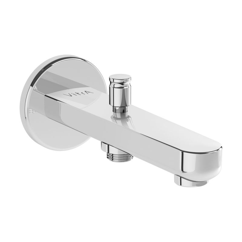 Root Round Spout Chrome, Spout with hand shower outlet, round