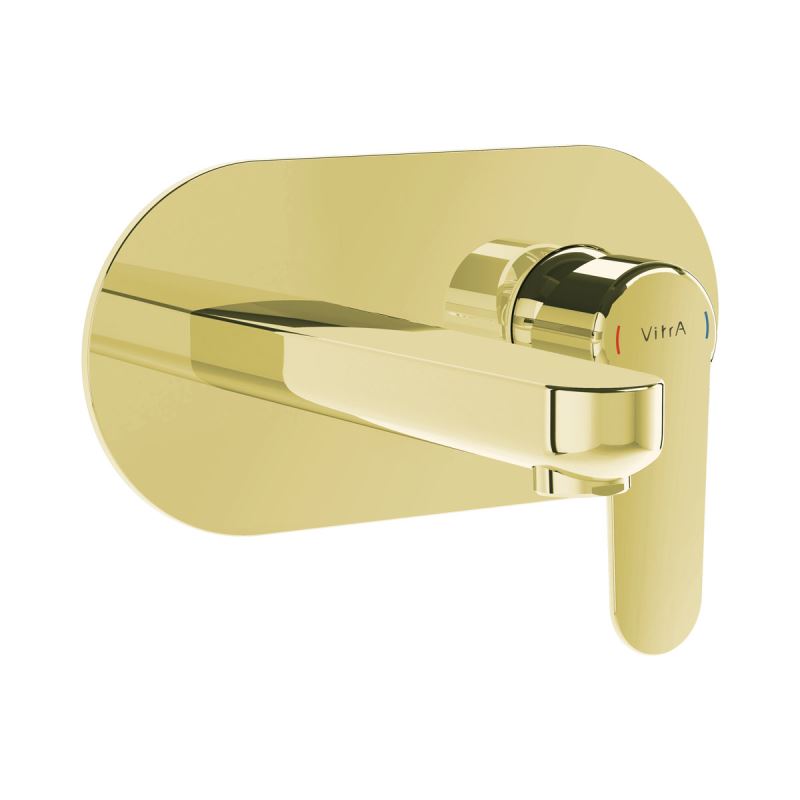 Root Round Built-in Basin Mixer Gold, Built-in basin mixer, round
