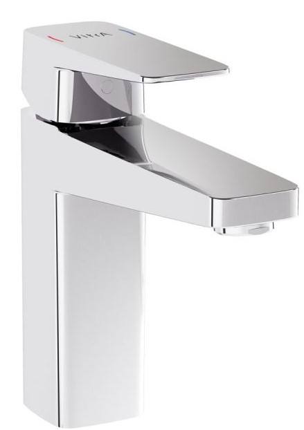Root Square Basin Mixer with pop-up Chrome, Basin mixer with pop-up, square