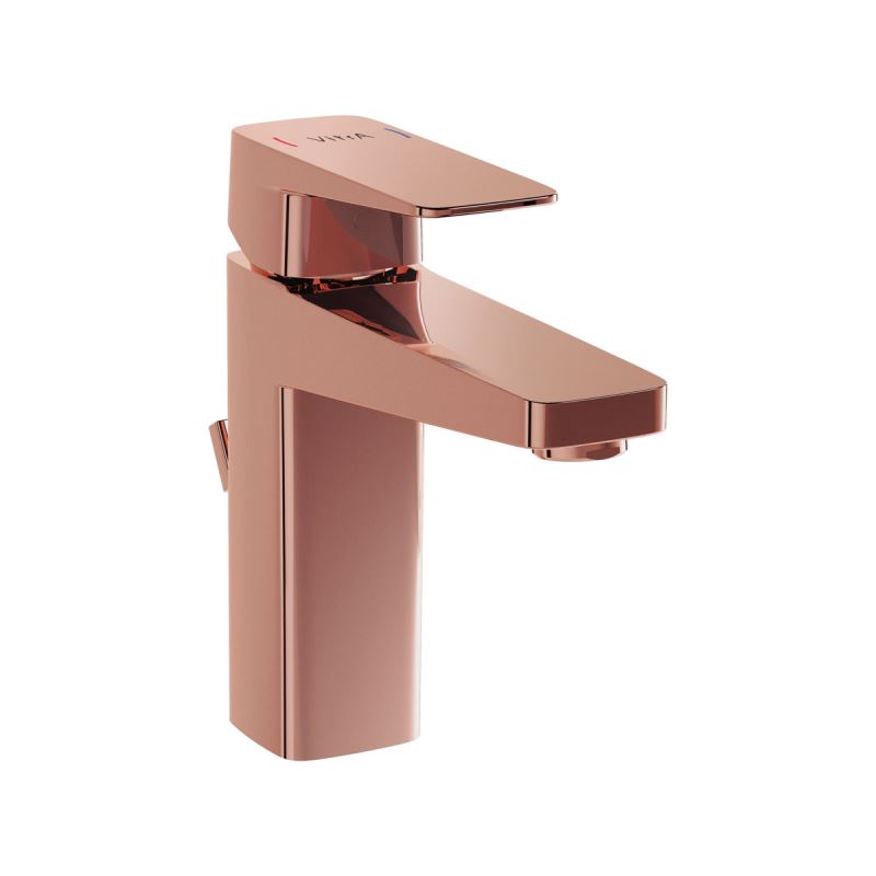 Root Square Basin Mixer with pop-up Copper, Basin mixer with pop-up, square