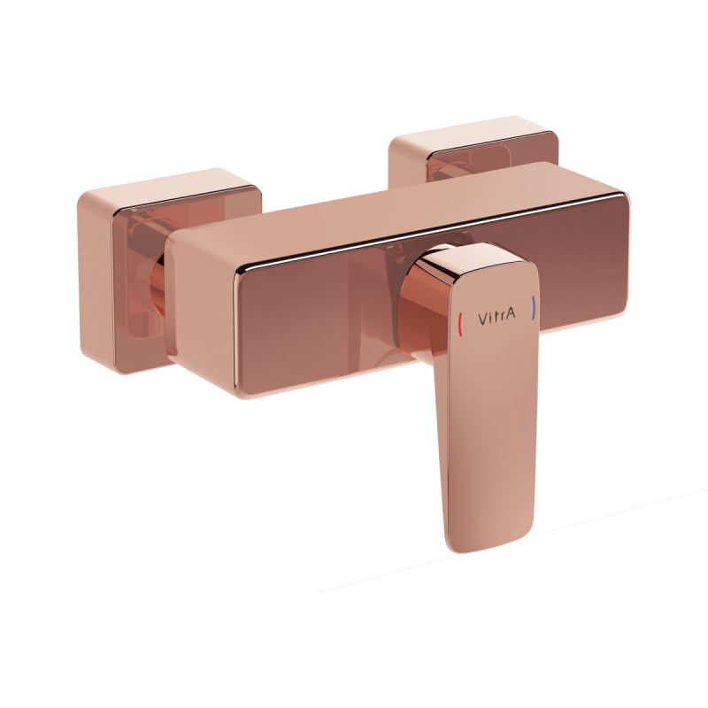 Root Square Shower Mixer Copper, Shower mixer, square