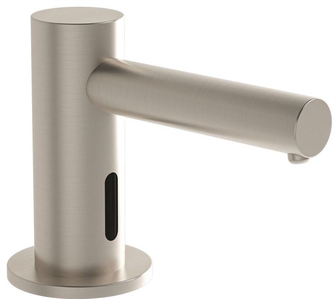 Touch Free Soap Dispenser, Counter top (mains) Short-Brushed Nickel