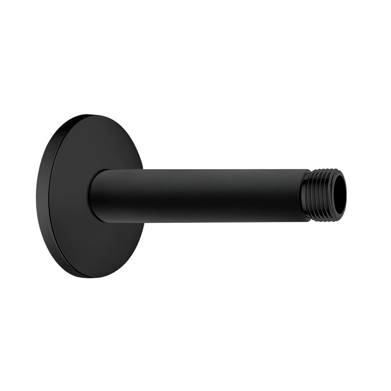 Universal Ceiling-Mounted Short Connection Pipe Matt Black