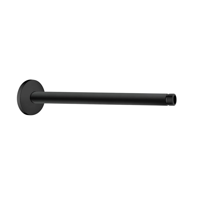 Universal Ceiling-Mounted Long Connection Pipe Matt Black